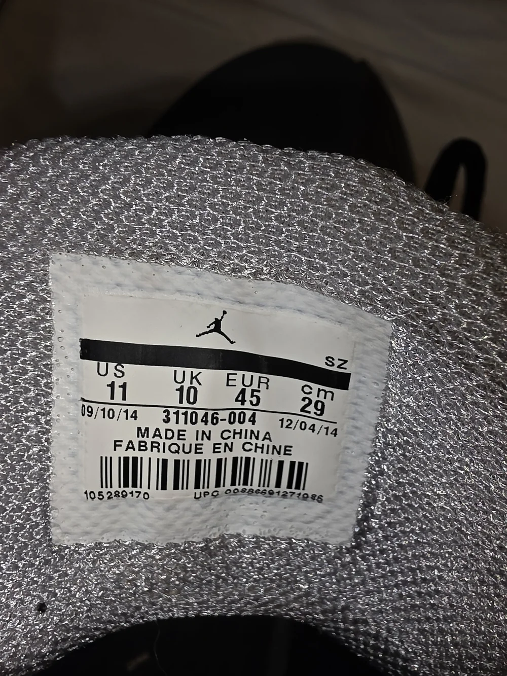Jordan Men's Black and Gray High-Top Sneakers